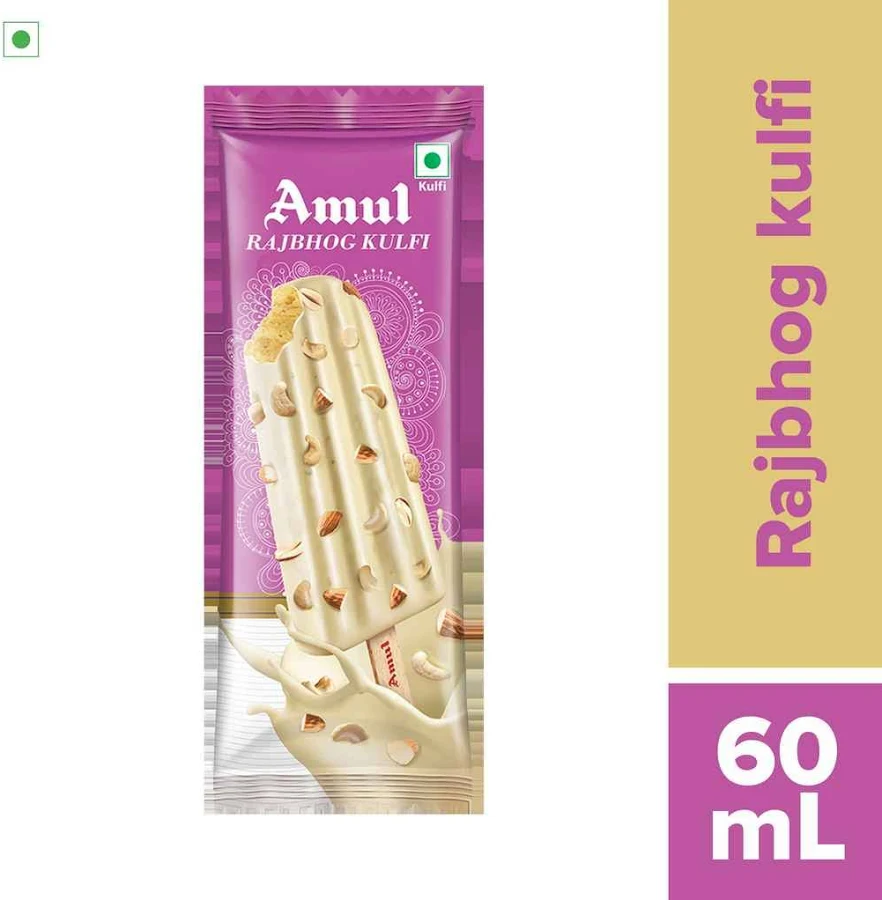 Amul Raj Bhog Kulfi Ice Cream Stick 60 ml